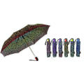 Ornament Print Foldable Quality Automatic Umbrellas (YS-3FA22083964R)